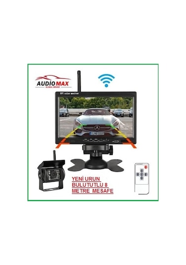 AUDIOMAX   7 İnç Monitör ve 18 Ledli Kablosuz Gece Görüş Kamerası