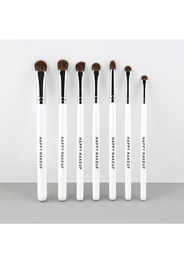 Vkemall Doğal At Kılı Göz Fırçası Seti - 7 Parça, Taşınabilir, Yüksek Kalite Ahşap Sap, Çeşitli Renk Seçenekleri