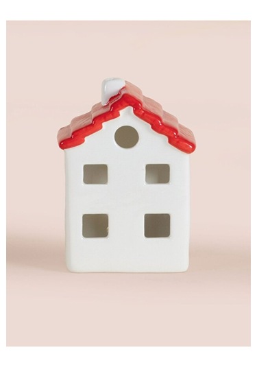 Dekoratif Led Işıklı Yılbaşı Evi 8x6x12 Cm Dekoratif Led Işıklı Yılbaşı Evi