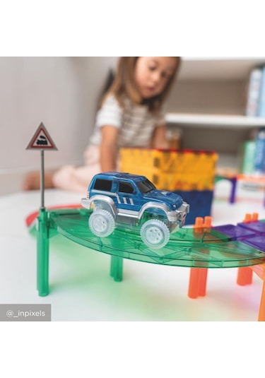 Cleverclixx Race Track Manyetik Bloklar, Intense 65 Parça