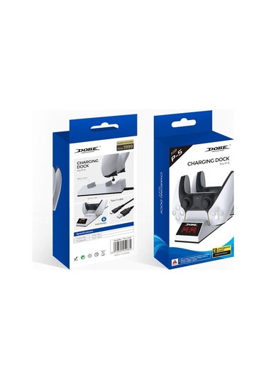 Ps5 Dobe Dual Dock Gamepad Göstergeli Şarj Stand Tp5-0508
