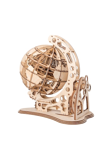 Singree Mekanik Ahşap Küre 3d Puzzle Seti - Kendin Yap Eğitici Oyuncak Dıy