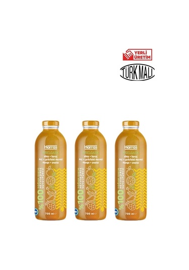 Organik Sarı Meyve Suyu 700 Mlx3 Adet 700 G