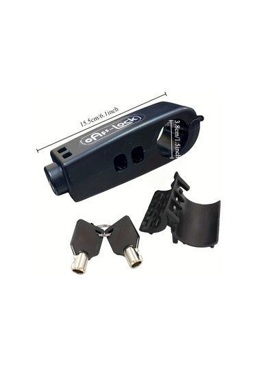 Chuangyinshop 1 Adet Dayanıklı Abs Bisiklet Ve Motosiklet Mekanik Kilit, Anahtarlı, Turuncu