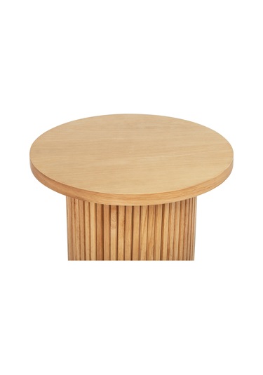 Leonora Bohem Ahşap Yan Sehpa Naturel