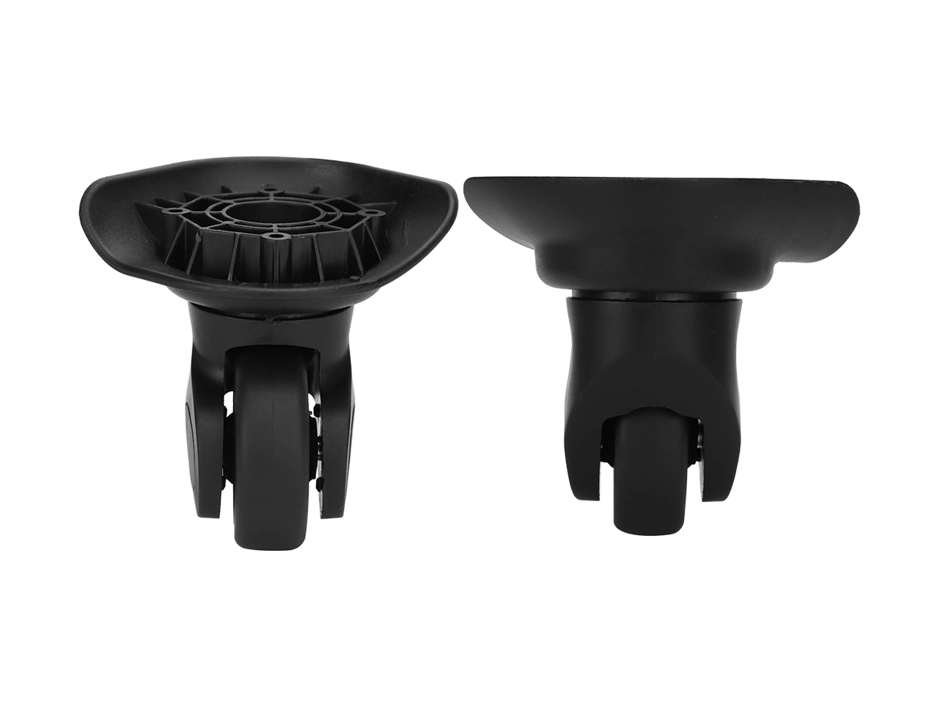 Shineyee Sessiz Tek Satırlı Valiz Tekerlekleri, Pp+pet Malzeme, Dayanıklı Ve Basınç Direnci, Valiz Tamiri Aksesuarı Siyah, 2 Adet, 8 Çivi İle