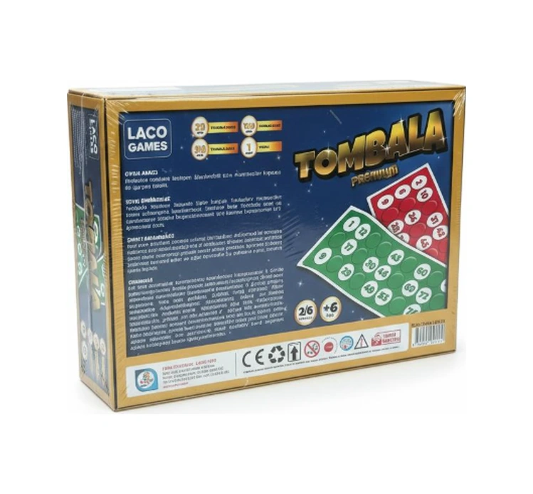 Laco Games Tombala Premium Eğlenceli Aile Oyunu