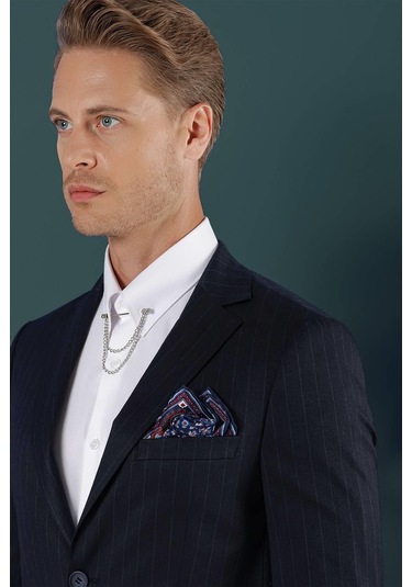 C 652 Slim Fit Lacivert Spor Ceket Lacivert