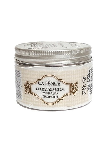 Cadence Klasik Rölyef Pasta 150Ml Beyaz