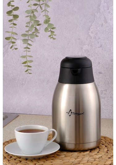 Penguen 1200XS - 2 Litre Paslanmaz Çelik Termos Çelik Tabanlı