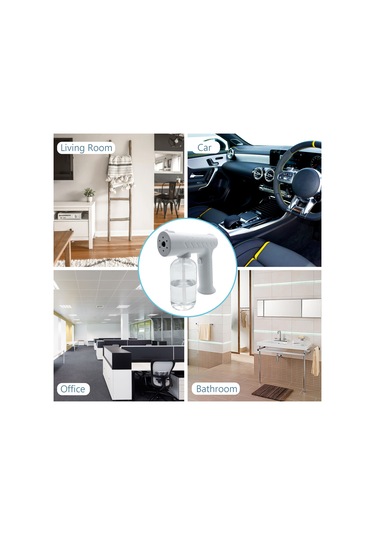 Reedark Usb Şarjlı Taşınabilir Nano Sis Püskürtücü - Ev, Ofis Ve Bahçe Kullanımı İçin Pratik Çözüm Siyah