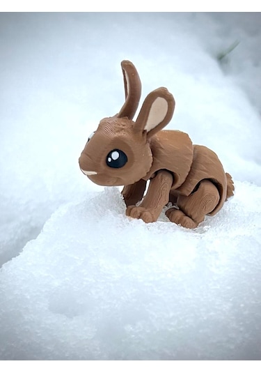 Yaban Tavşanı Figür Oyuncak 3d Hareketli Organik Vip Model - Orta