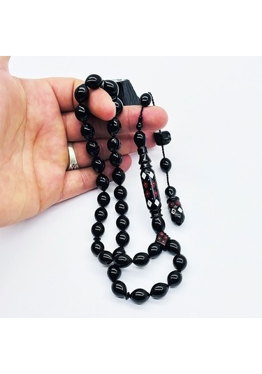 Özel Tasarım İmame İşçilikli Erzurum Oltu Taşı Tesbih