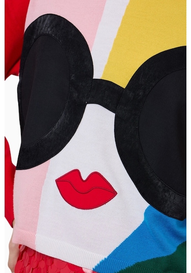 Almi Alice And Olivia Gleeson Surrealist Stace Face Kazak Çok Renkli