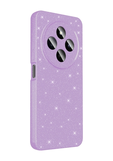 Redmi 14c 4g Kılıf Kamera Korumalı Simli Lüks Tchs Koton Kapak - Siyah Siyah