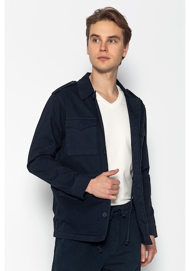 Cekmon Erkek Parça Boya %100 Pamuk Kumaşdan Spor Safari Ceket Lacivert
