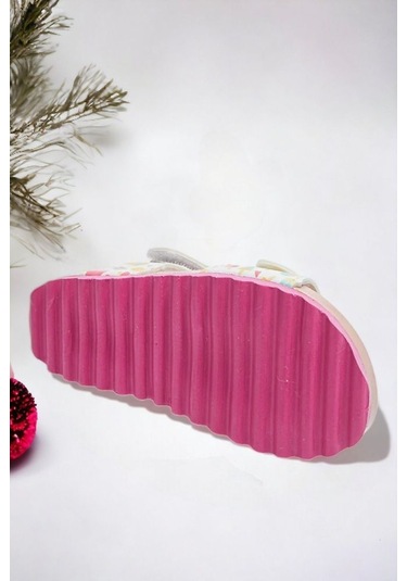 Çocuk Dondurma Desenli Renkli Sandalet 001