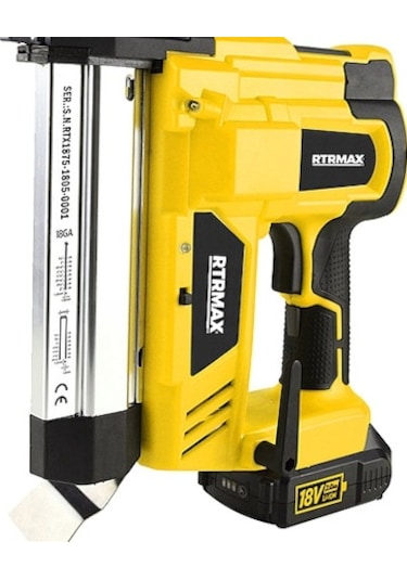 Rtrmax RTX1875 X-Lion 18V 2 Amper Çift Akülü 19-40 MM Zımba + 20-50 MM Çivi Çakma Tabancası