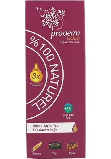 Proderm Boyalı Saçlar için Saç Bakım Yağı 150 ML