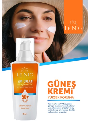 Le Nig Yüksek Koruyucu Güneş Kremi SPF50+ 125 ML