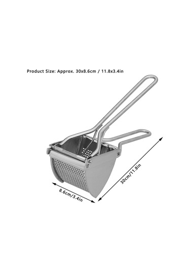 Çok Yönlü Meyve Limon Sıkacağı, Paslanmaz Çelik, Pürüzsüz Patates Püresi Yaratır