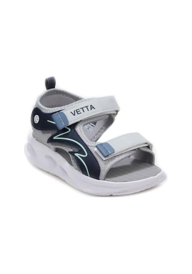Papuçcity Vetta 03496 Erkek Çocuk Sandalet Ayakkabı Gri