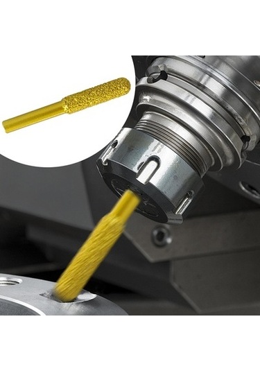 Lijinxu Elmas Taşlama Çapak Matkap Ucu Metal Gravür Dıy 8-mm