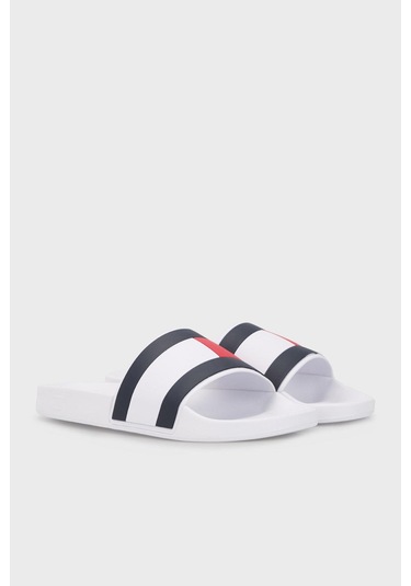 Tommy Hılfıger Erkek Terlik Fm0fm04236-ybr Fm0fm04236-ybr Beyaz Beyaz