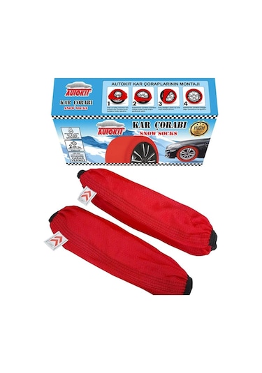 Autokit Kar Çorabı 2'li Medium 175 x 14