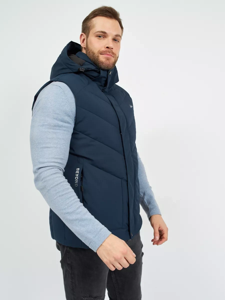 Noia Sonbahar İçin Kapüşonlu Isıtmalı Yelek 206413844 Mavi