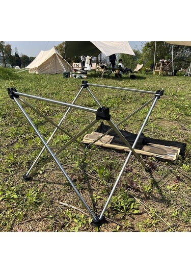 Wondernest Yeşil Yaprak Oxford Kamp Masası Kumaş Katlanır Piknik Halısı Dirsek Alüminyum Alaşımlı - Wb Yeşil