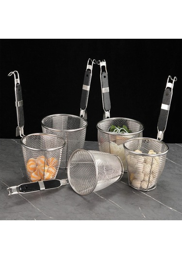 Suntek Kızartma Sepeti Skimmer Mutfak Örgü Süzgeç 35x16cm