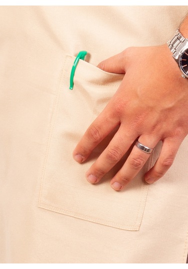 Mutfak Önlüğü Kişiye Ve İsme Özel Nakışlı Mutfak Önlüğü Şef 1 Farklı Renkler Krem