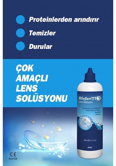 Blefaritto Lens Solüsyonu 6 x 60 ML + Lens Kabı