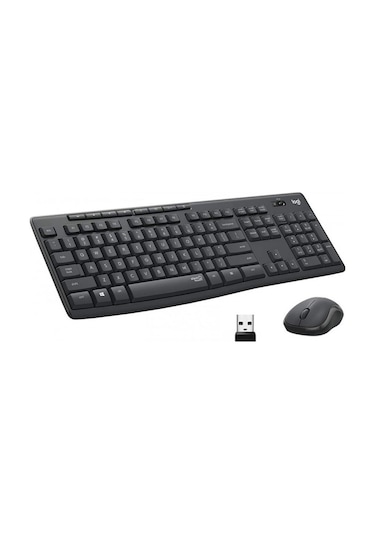 Logıtech Mk295 Q Tr Siyah Kablosuz Klavye+mouse Set