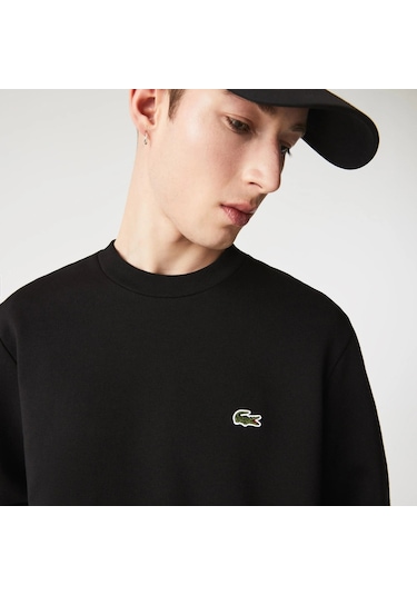 Lacoste Erkek Sweatshırt Sh9608-00-031 Siyah