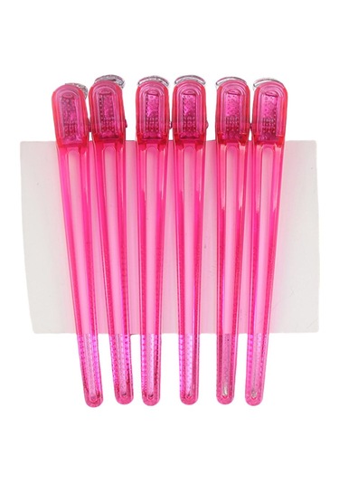 Suntek 10 Adet Kuaför Salonu Kesit Klipleri Kelepçeleri Pembe Pembe