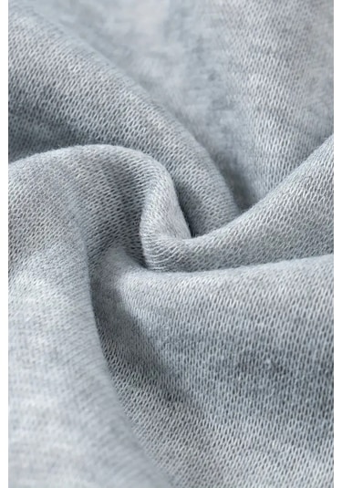 Kız - Erkek Çocuk Basic Fermuarlı Kalın 3 İplik Kışlık Okul Sweat Ak1815 Gri