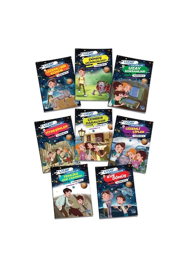 Uzay Maceraları 3. Ve 4.sınıf 8 Kitap Kutulu Okuma Seti