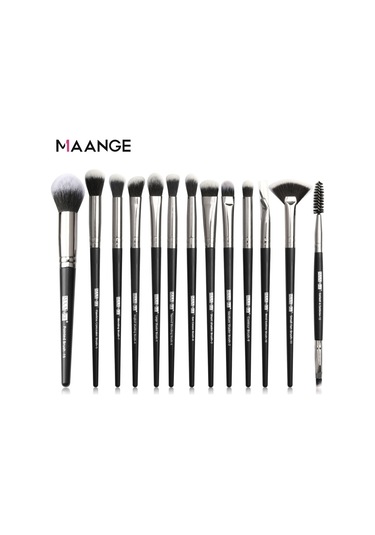 Reedark 13 Parçalık Profesyonel Makyaj Fırçası Seti - Fondöten, Allık, Göz Farı Ve Pudra İçin Yumuşak Kıllar Gümüş