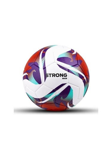 Strongmen 4 Astarlı Suni Deri Sert Zemin Halı Saha Futbol Topu No:5 Bsf-8000 Bordo Mor Beyaz
