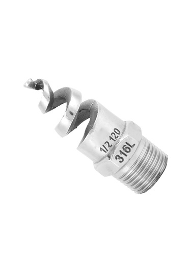 Mufunye 316l Çelik Konik Spiral Sprey Bağıcı, Erimeyen, Tıkanıklık Önleyici, G1/2 Dn15, 60-180 Açı, 5.5-4140 L/dk Debi