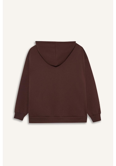 Defacto Oversize Geniş Kalıp Kapüşonlu Fermuarlı Sweatshirt V4233az25wnbn341 Kahve Defacto Oversize Geniş Kalıp Kapüşonlu Fermuarlı Sweatshirt V4233az25wnbn341 Kahve