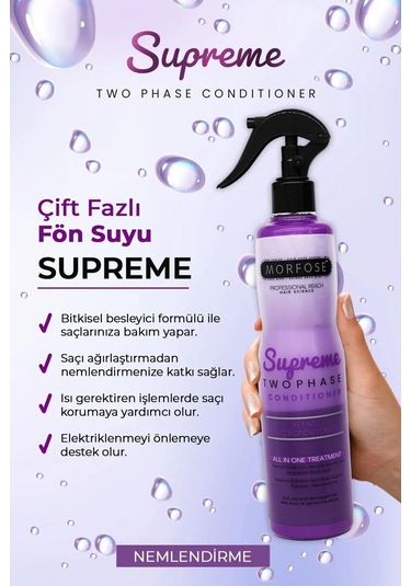 Çift Fazlı Supreme Kondisyoner Fön Suyu 400 Ml - Mrfs