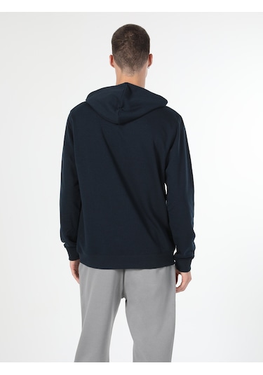 Colin's Regular Fit Kapüşonlu Mavi Erkek Sweatshirt cl1055785_Q1.V2_NAV