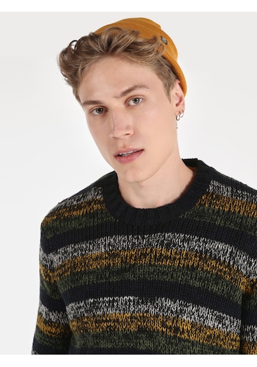 Colins Bisiklet Yaka Çizgili Triko Çok Renkli Erkek Kazak Cl1066280 Çok Renkli Colins Bisiklet Yaka Çizgili Triko Çok Renkli Erkek Kazak Cl1066280 Çok Renkli