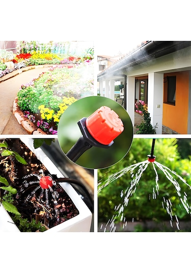 Hallow-bahçe İçin Otomatik Damla Sulama Kitleri 25m/82ft Sera 25m