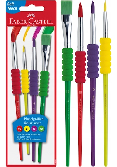 Faber-Castell Fırça Seti Soft Touch 4Lü