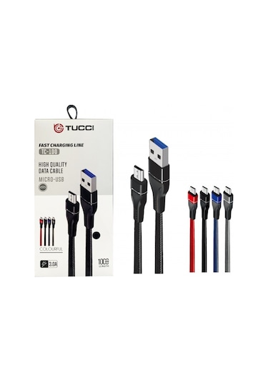 PLATOON TC-100 3.0 AMPER USB-MİCRO Şarj Kablosu 1 Metre