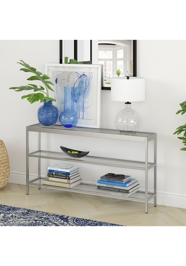 Ester Gümüş Renk Metal Konsol&dresuar Gümüş